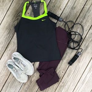 neon nike girls dri fit t back workout tank